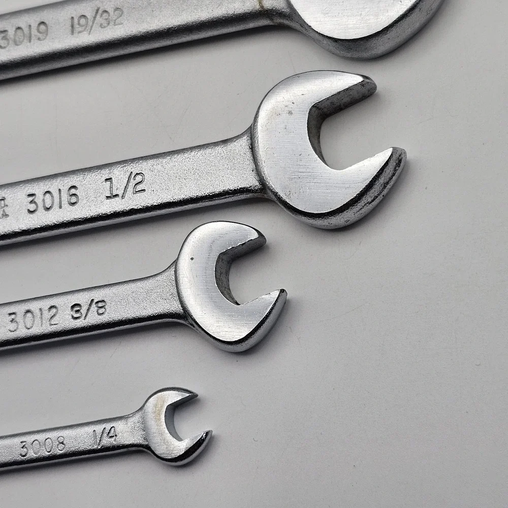 Vintage Thorsen Double Open End Wrench Set 1/4" to 7/8" USA Made Lot Of 6 - Picture 5 of 15